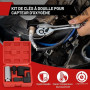 DBREAKS Lot de 5 Douilles Sondes Lambda 22mm Outil Sonde Lambda | Jeu de clés, réparation de filetage, pour la plupart des véhic