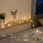 Liyade Guirlande Lumineuse à Piles, en Forme D’étoiles, 1m 20LED, Piles | Étanche IP44, Blanc Chaud, Guirlande étoile de Noël In