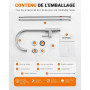 GRIFEMA G4008 Mitigeur Cuisine, Robinet Cuisine Bec Haut Chromé 360° | Acier Inoxydable, Monocommande, Débit Élevé, Économie d'E