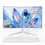 Ordinateur tout-en-un 23,8 pouces écran incurvé,design fin pour le bureau | Core i7 8Go RAM SSD256Go, Wi-Fi bi-bande BT5.0 compa