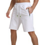 JustSun Short Homme Sport Running Jogging Coton Léger avec Poches Zippées