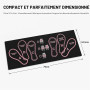 Aribliseza Tapis de Fitness, Tapis de Yoga, Tapis de Pilates, Design à | Antidérapant, confort au genou, position des pieds pour