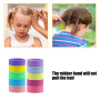 Hanyousheng 200 Pièces Petit Elastique à Cheveux,2.5 cm Multicolore Bande de Cheveux Porte, Enfant Accessoire en Caoutchouc