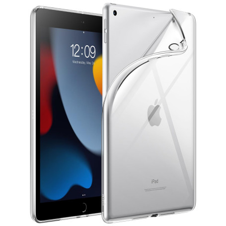 JETech Coque Clair pour iPad 9e/8e/7e Gén 10,2", Transparente | Pour iPad 10,2" (2021/2020/2019), Design Transparent en TPU Soup