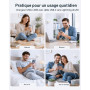 Chargeur iPhone 20W avec Cable USB C vers Lightning de 2m, Chargeur USB C Rapide avec Câble Lightning,Prise Secteur Type C pour 