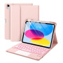 Vobafe Coque Clavier pour iPad A16 11" 2025/10ème Génération 10.9" 2022 | Étui Keyboard avec Rétroéclairage 7 Couleurs et Pavé T