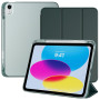 TiMOVO Coque pour iPad A16 11 Pouces/10ème Gén 10,9“, Vert Foncé | avec Porte-Stylet, Légère & Mince Étui, Arrière Translucide, 