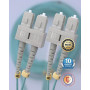 Elfcam® - Câble à Fibre Optique SC/UPC à SC/UPC OM3 Multimode Duplex 50/125um LSZH (1M)