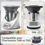 AIOUHMYM Gobelet Doseur pour Thermomix TM5 et TM6 Vorwerk Accessoire | 100 ml Couvercle Gobelet Doseur pour Thermomix, gradué en