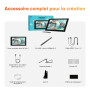 XPPen Artist 16 3rd Tablette Graphique Écran FHD 15,4 Pouces pour Dessin | Écran Entier Laminé Format 16:9 | X4 Stylet 16384 Niv