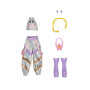 K-POP IDOL Poupée Mina Fashion Dolls Style K-Pop Starlight, Cheveux Violets avec couettes. 3 Accessoires pour créer des Tenues.