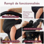 Momcozy Porte Bebe Ergonomique 100% Coton, Noir, 3–24 Mois, 3,2–20 kg | Porte-bébé physiologique, position M, tour de taille rég