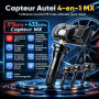 Autel TPMS Sensor 2en1 MX-Sensor, 1-Sensor Press-in Tire Pressure Monitor System Capteur, OE-Level Programmable & Clonable Wirel