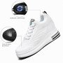 AONEGOLD Femme Baskets Compensées Chaussure Tennis de Sport Gym Fitness Respirantes Sneakers 8.5cm
