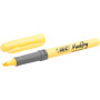 BIC Highlighter Grip Pastel - Surligneurs à Pointe Biseautée Modulable - Couleurs Assorties, Blister de 6