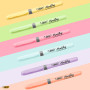 BIC Highlighter Grip Pastel - Surligneurs à Pointe Biseautée Modulable - Couleurs Assorties, Blister de 6