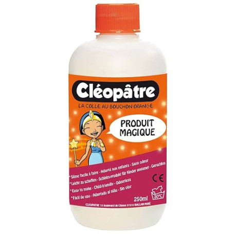CLEOPATRE – Produit Magique pour Faire du Slime – Format 250g – Activateur pour Fabriquer du Slime – Fabrication Française