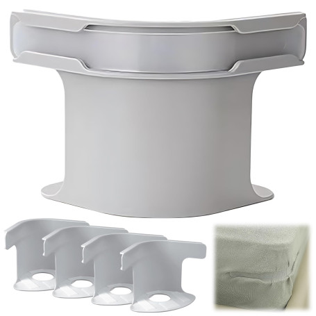 kaiyaya Lot de 4 Supports de draps-Housses avec Bandes de Fermeture, Porte-Matelas Contre Le Glissement, résistants, Attaches d'