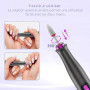 POFIBO Ponceuse pour Ongles Professionnelle 35000RPM, Sans Fil Rechargeable | Ponceuse Ongles Professionnelle 35000RPM avec Batt