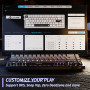ATTACK SHARK X68 HE Clavier 8000Hz Rapid Trigger, Clavier Gamer Filaire RGB 60% avec Précision RT de 0,01 mm avec Interrupteur M