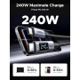 UGREEN Câble USB C 240W PD 3.1 avec Écran LCD 48V 5A (1M) | Type C Charge Rapide, Compatible avec MacBook Portable de Jeu iPad i