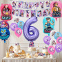 Hunt Lot de 48 décorations d'anniversaire Hunt Merch avec bannière Happy Birthday, ballons en forme de lettre et décoration de g