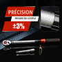 Hairich Clé Dynamométrique Voiture 1/2", Torque Wrench 40–210 Nm, Certifiée TÜV Süd GS, Set 6 Pièces avec Rallonge 125 mm, Adapt