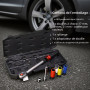 Hairich Clé Dynamométrique Voiture 1/2", Torque Wrench 40–210 Nm, Certifiée TÜV Süd GS, Set 6 Pièces avec Rallonge 125 mm, Adapt