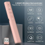 SunnyOcean Telecommande Ordinateur Powerpoint Rechargeable, Télécommande Powerpoint Pointeur sans Fil, 2.4GHz Hyperlien et Contr