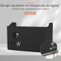 Boîte de Rangement pour Routeur WiFi, Boîte de Stockage de Routeur Noir | Cache Box WiFi, Étagere Radiateur, Étagère de Murales,