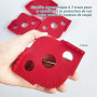 Lot de 4 Gabarit pour Defonceuse a Bois Sur Table, R5 - R40 Gabarit Plan de Decoupe Travail Accessoires de Routage de Rayon D'an