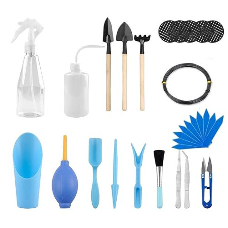 Lot de 30 Mini Outils de Jardin, Kit de Jardin succulente, kit de Cactus, Mini Outils de Jardinage d'intérieur pour Plantes succ