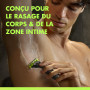Gillette Labs Body + Intimate Lames de Rasoir Homme, Pack 16 | Cartouches de Rasage pour la Zone Intime et le Corps, Tête à 2 La