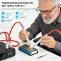 5000 mAh Soudeuse par Point sans Fil 11340 W, Poste à Souder avec Écran LCD, Bouton Rotatif, Pédale et Stylet, pour Batteries, S