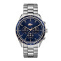 Lacoste Montre à Trois Aiguilles pour Homme avec Bracelet en Acier Blanc argenté