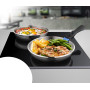 ARTHUR MARTIN - Batterie De Cuisine Inox 8 Pièces Compatible Induction | 3 Casseroles + 3 Poêles + 2 Manches - Ensemble Pratique
