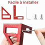 Kit D'Équerre De Charpentier, Équerre Charpentier 3d, Equerre Menuisier, Multi-Angle Menuisier En Alliage D'aluminium, Haute Pré