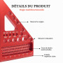 Flewdart Equerre 3d Menuisier En Métal Equerre De Charpentier Equerre De Menuisier Outil De Traçage Angle D'onglet 22.5/30/45/60