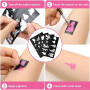 URAQT Peinture Corporelle pour Le Visage,Palette de Maquillage pour Enfant | 15 Couleurs Palette de Tatouage de Peinture à I'hui