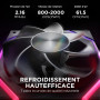 AsiaHorse Nyota Ventilateur PC 120MM ARGB Reverse [Lot de 1] [HDB] Ventilateur RGB 2000 RPM/61.5 CFM/2,16 MMH2O 5V 3PIN ARGB et 