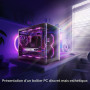 AsiaHorse Nyota Ventilateur PC 120MM ARGB Reverse [Lot de 1] [HDB] Ventilateur RGB 2000 RPM/61.5 CFM/2,16 MMH2O 5V 3PIN ARGB et 