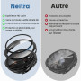 Neitra 4 Pièces PC Coque pour Samsung Galaxy Watch 9 8 44mm Protection | Coques avec Protecteur D'écran en Verre Trempé, étui de