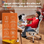 SIHOO B100 Chaise de Bureau Toute Maille, Support Lombaire Adaptatif, Gris | Appui-Tête Large Réglable, Accoudoirs Rabattables,