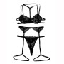 Porte Jartelle Femme Sexy Ensemble, Tenue Sexy Femme Grande Taille Chic Et Élégants Creuse Respirante Seduction Charme Confortab