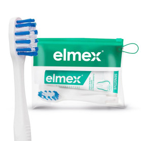 Elmex Sensitive Kit Dentifrice Voyage Dents Sensibles, 12 ml | Dentifrice avec technologie Neo-Aminex pour dents sensibles et br