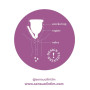 Eureka! Cup - Coupe menstruelle vide avec stérilisateur pliable | Silicone médical réutilisable | Alternative confortable et éco