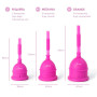 Eureka! Cup - Coupe menstruelle vide avec stérilisateur pliable | Silicone médical réutilisable | Alternative confortable et éco
