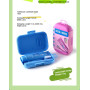 Vonmerie Kit Brosse à Dents Voyage | Brosse à Dents à Poils Spirale et Dentifrice 20g | Compact 11x7x2.8cm | Pour Voyage, Pro et