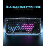 GravaStar Mercury V75 Lite Clavier Gaming Hall Effect,Polling Rate 8K | Dominez chaque duel FPS avec la technologie Hall, le Rap