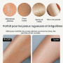 Yiclick 4 Pièces Gant Exfoliant Corps Hammam, Gommage Visage Soie Corps, Body Scrub, Fleur Douche, Eponge Loofah Bain Brosse